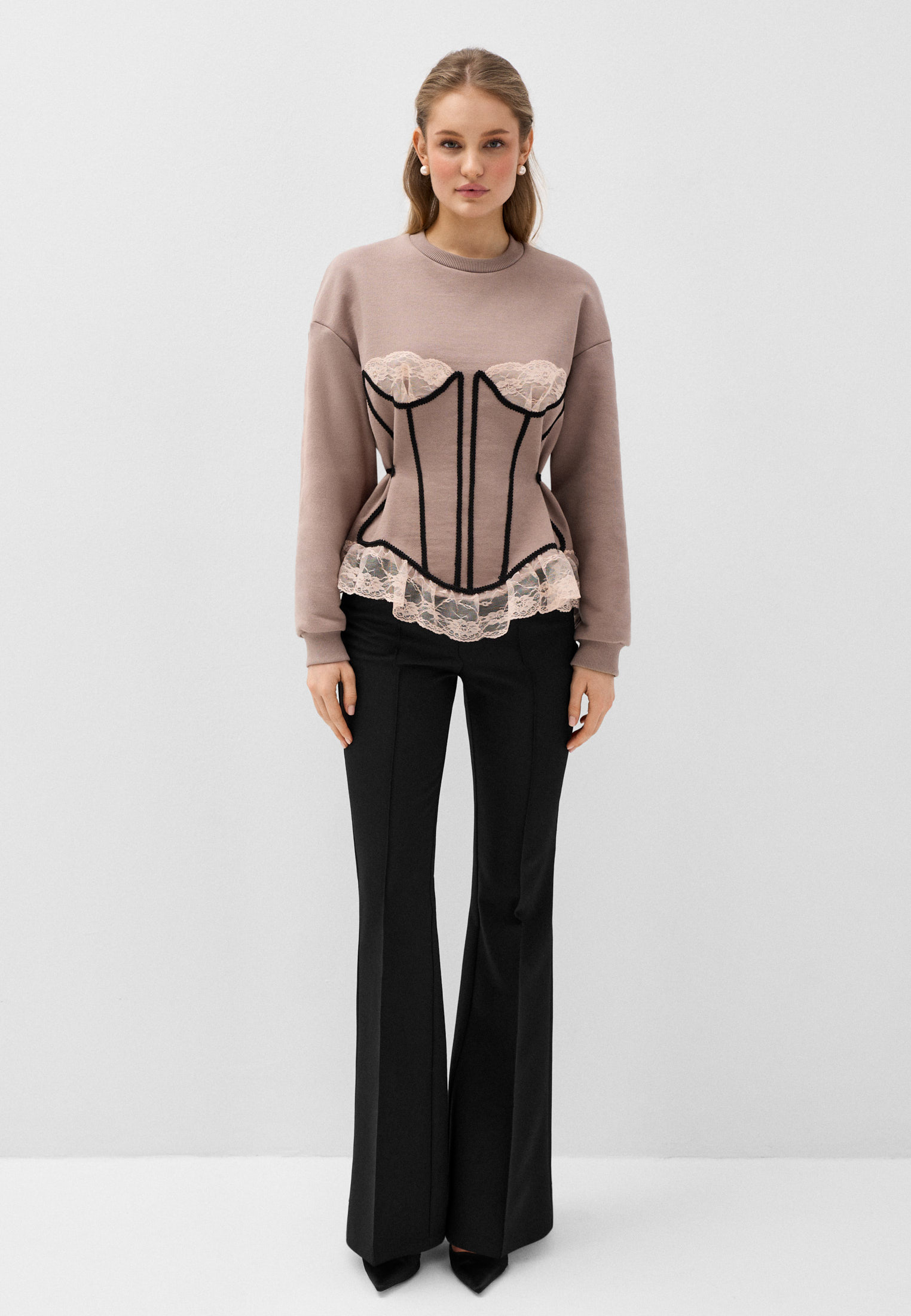 Брюки клёш со стрелками