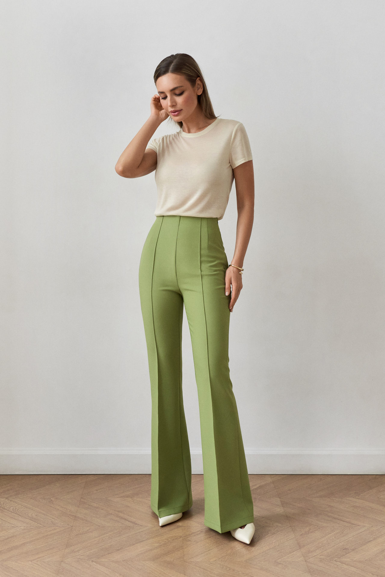 Брюки клёш со стрелками