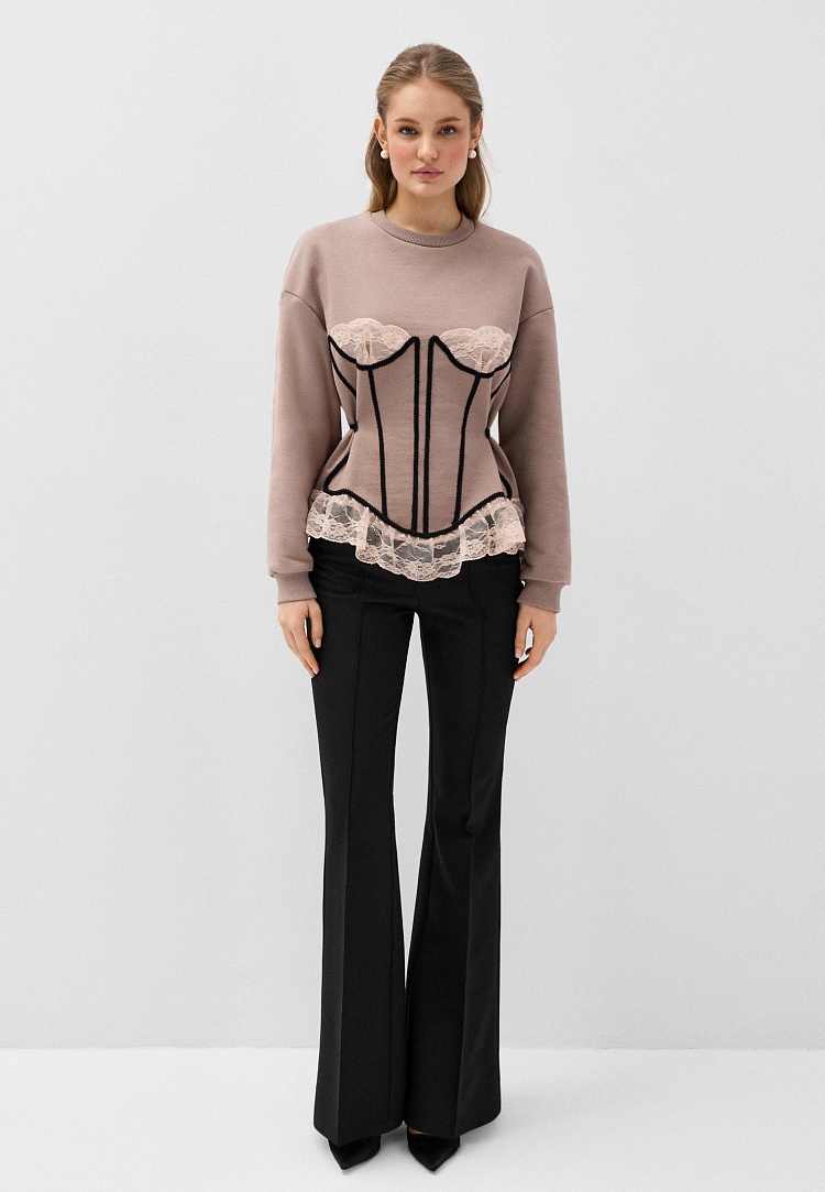 Брюки клёш со стрелками