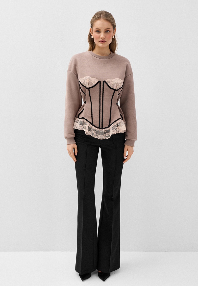 Брюки клёш со стрелками